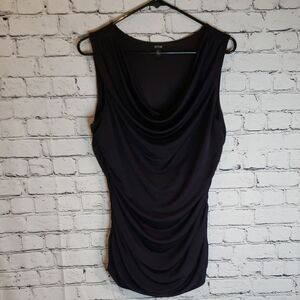 Apt. 9 Women's Elegant Black Drape Tank Top